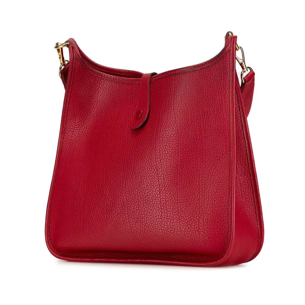 Hermès Clemence Evelyne I 33 Red Leather Very good - Back View