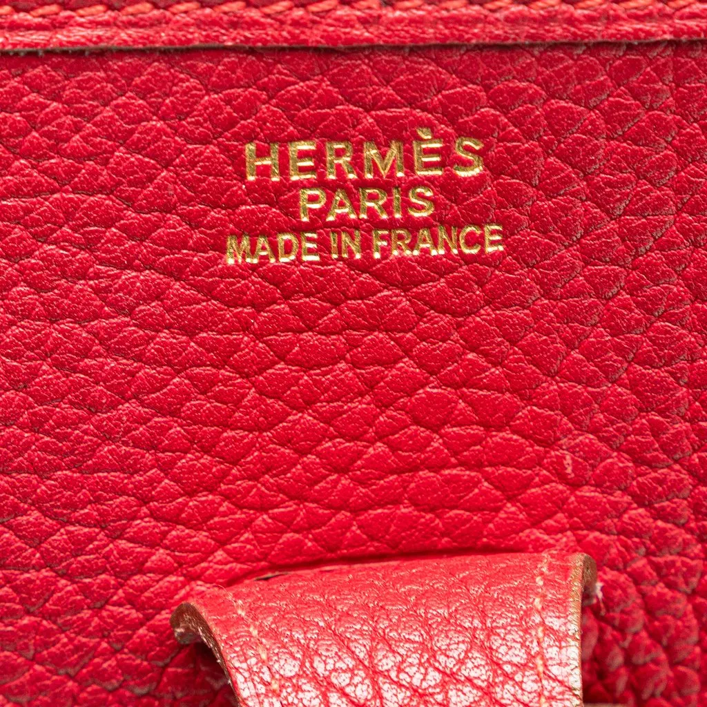 Hermès Clemence Evelyne I 33 Red Leather Very good - Box View