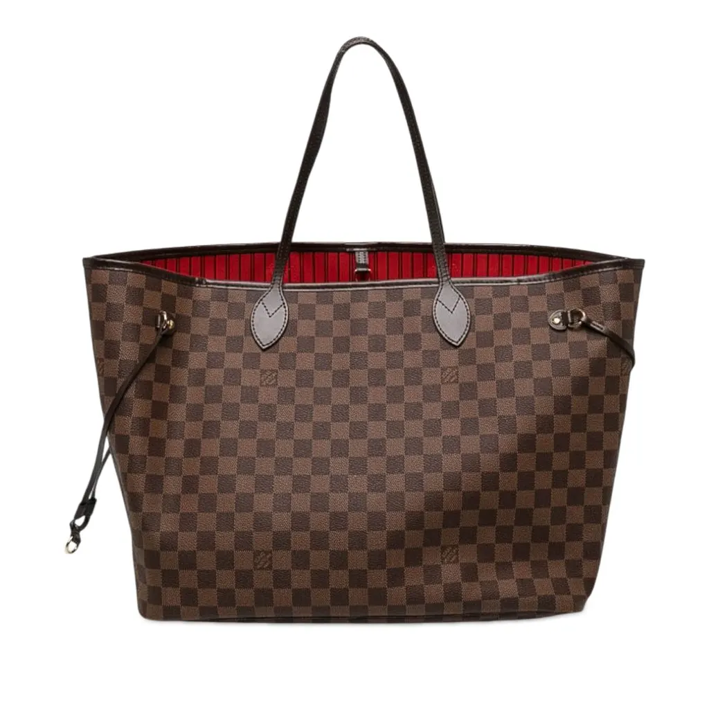 Louis Vuitton Damier Ebene Neverfull GM Brown Canvas Very good - Front View