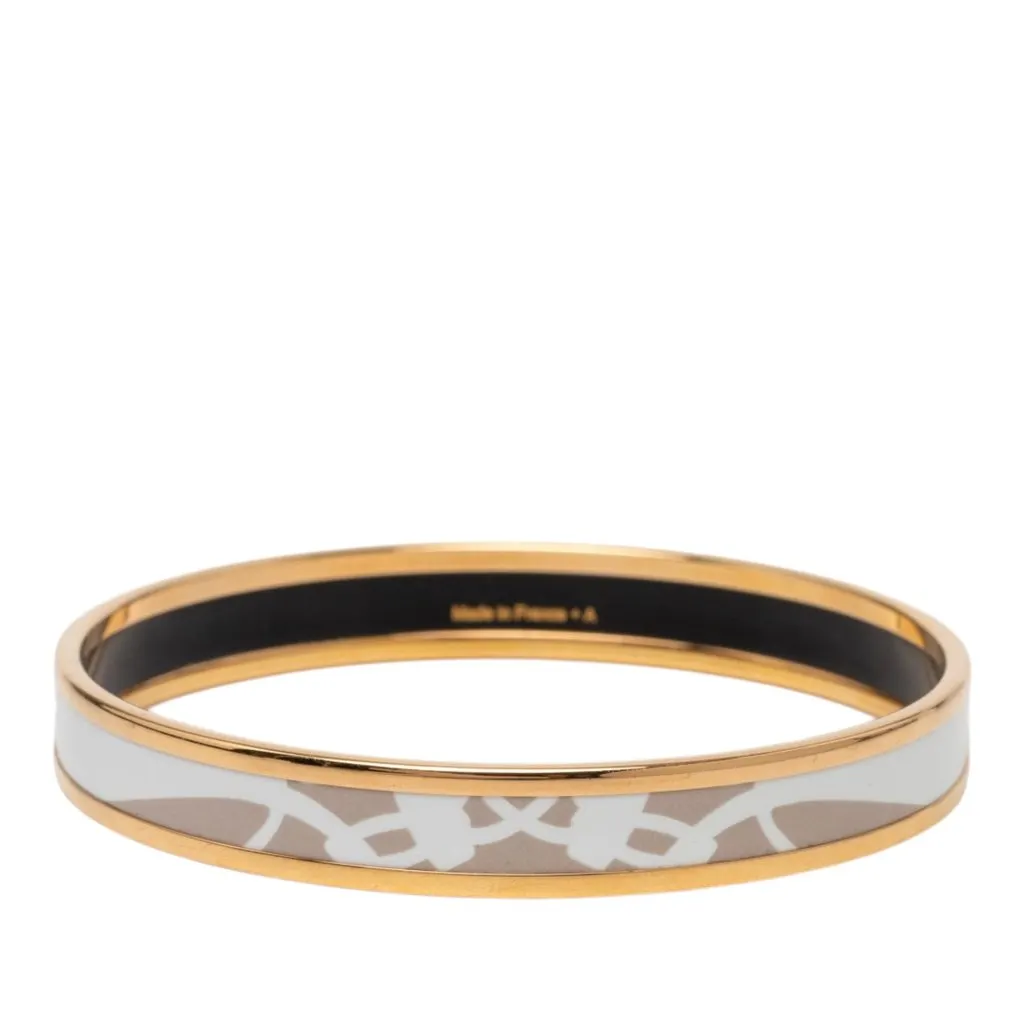 Hermès Narrow Brides de Gala Tattoo Enamel Bangle 65 Brown Very good - Inside View