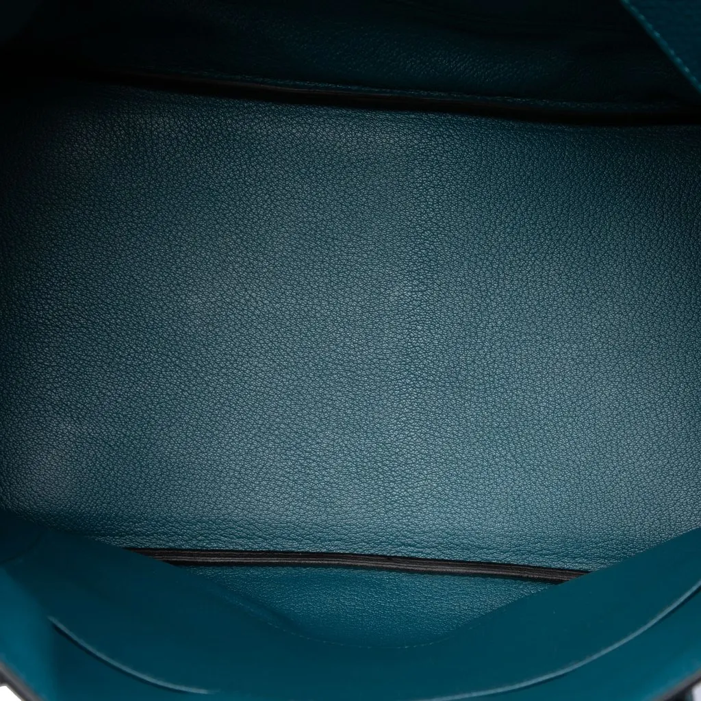Hermès Clemence Birkin Retourne 35 Blue Leather Very good - Model View