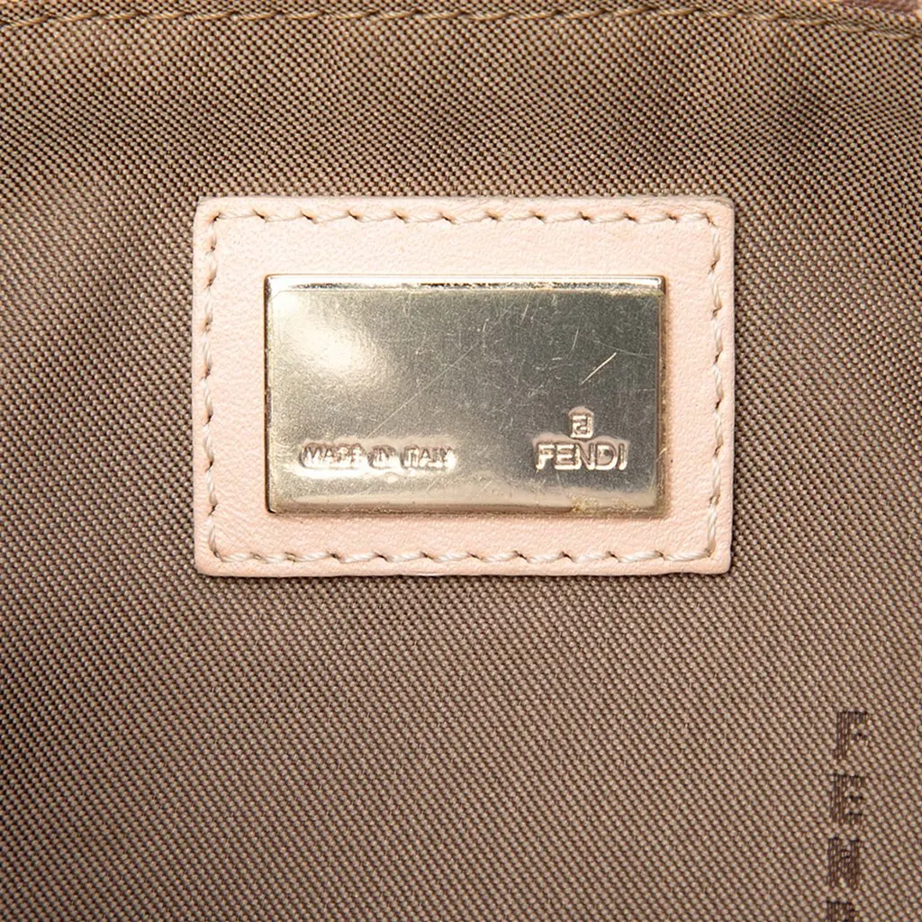Fendi Small Zucchino Canvas Tote Pink Canvas Good - Box View