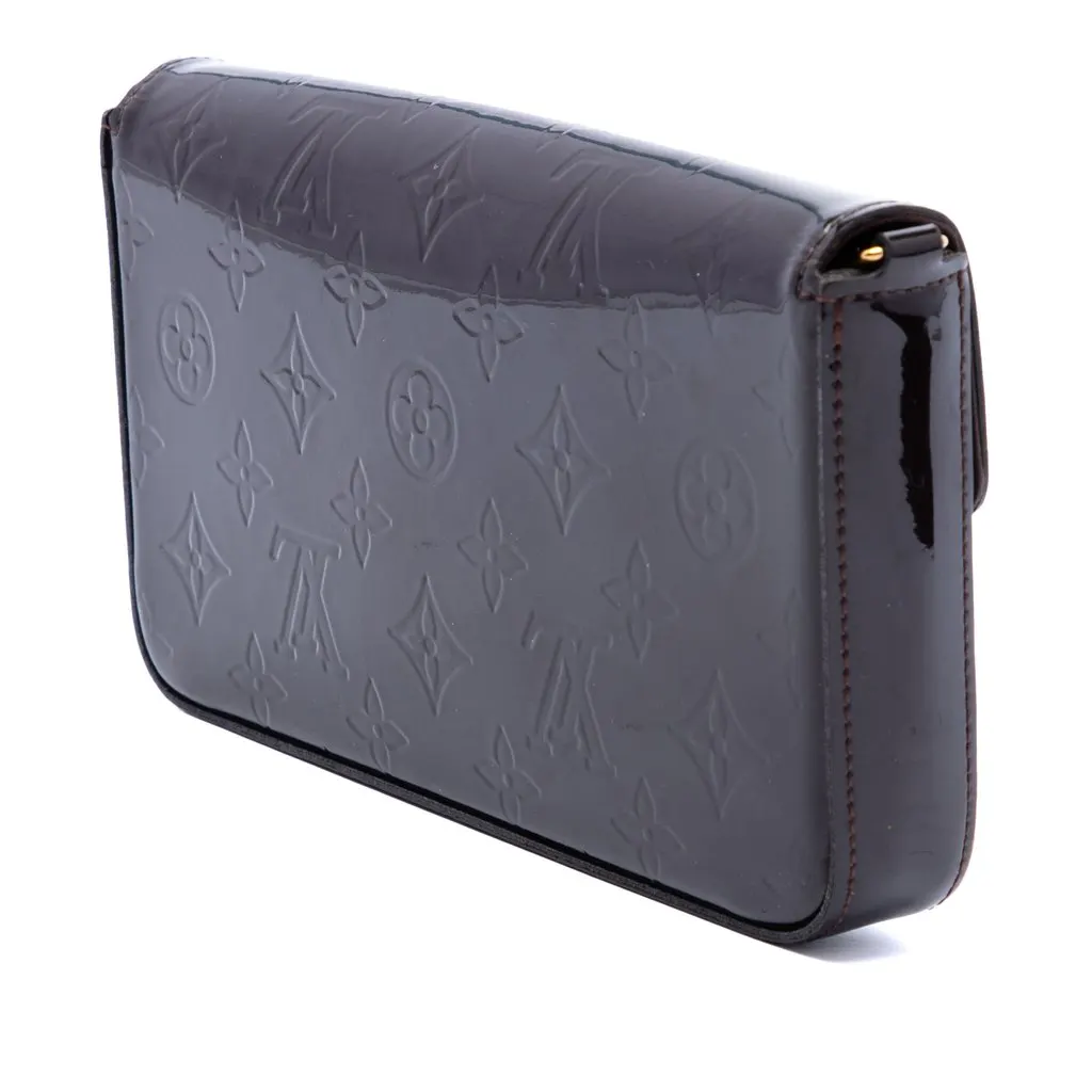 Louis Vuitton Monogram Vernis Pochette Felicie Purple Leather Very good - Back View