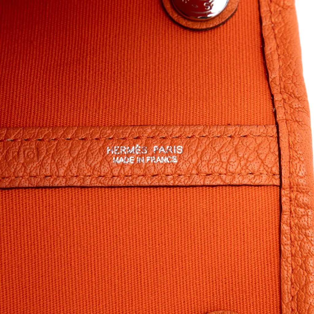Hermès Toile and Negonda Garden Party 36 Orange Very good - Box View