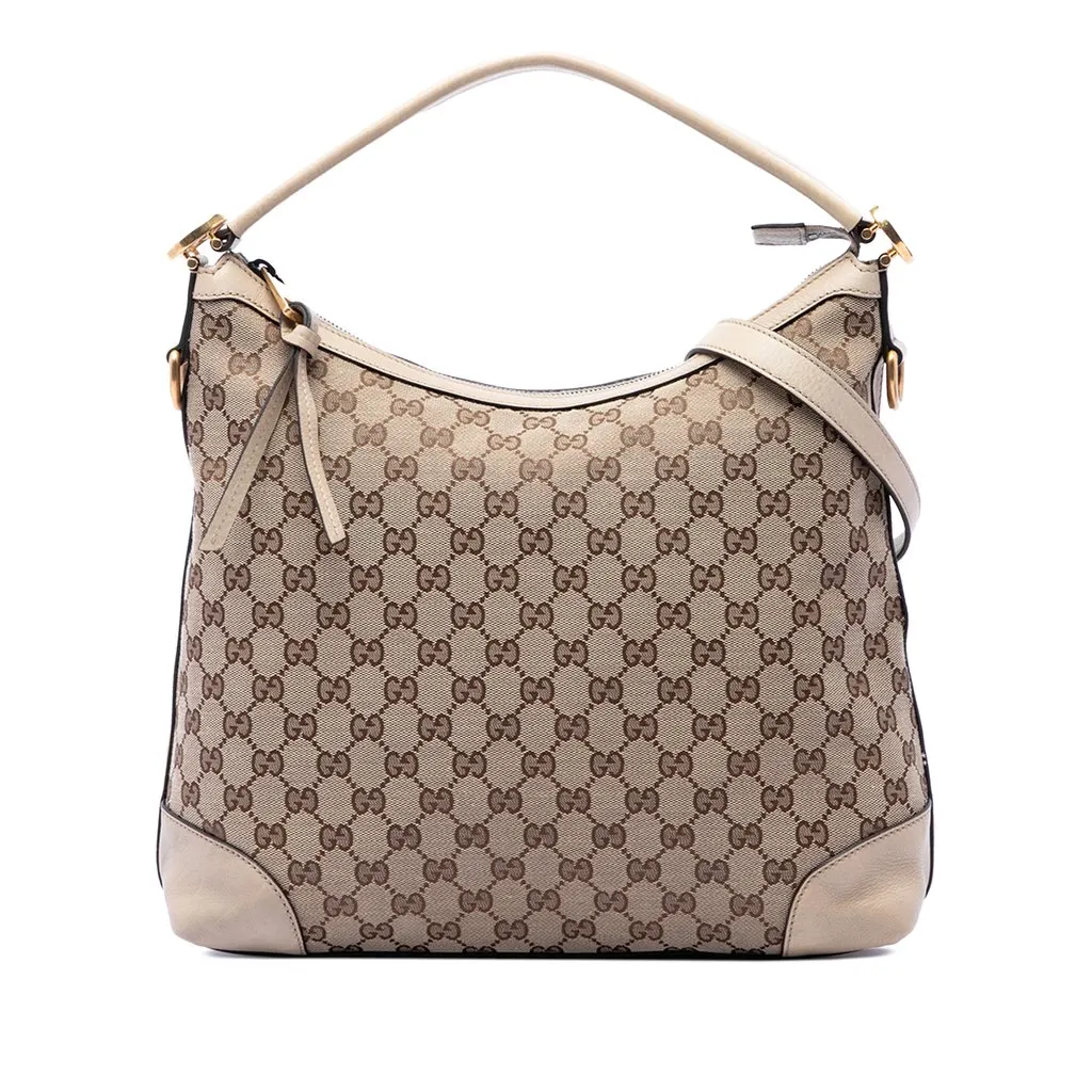 Gucci Small GG Canvas Miss GG Hobo Beige Very good - Front View