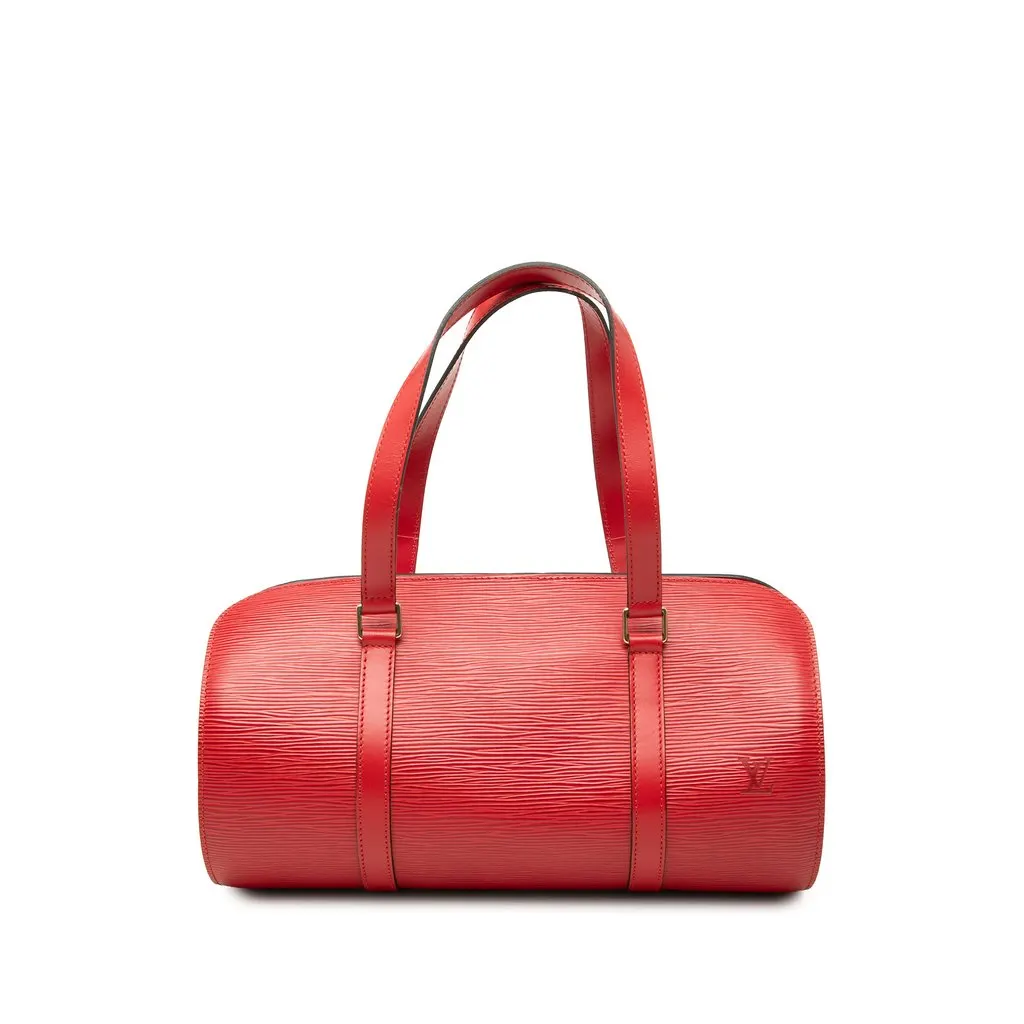 Louis Vuitton Epi Soufflot Red Leather Good - Front View