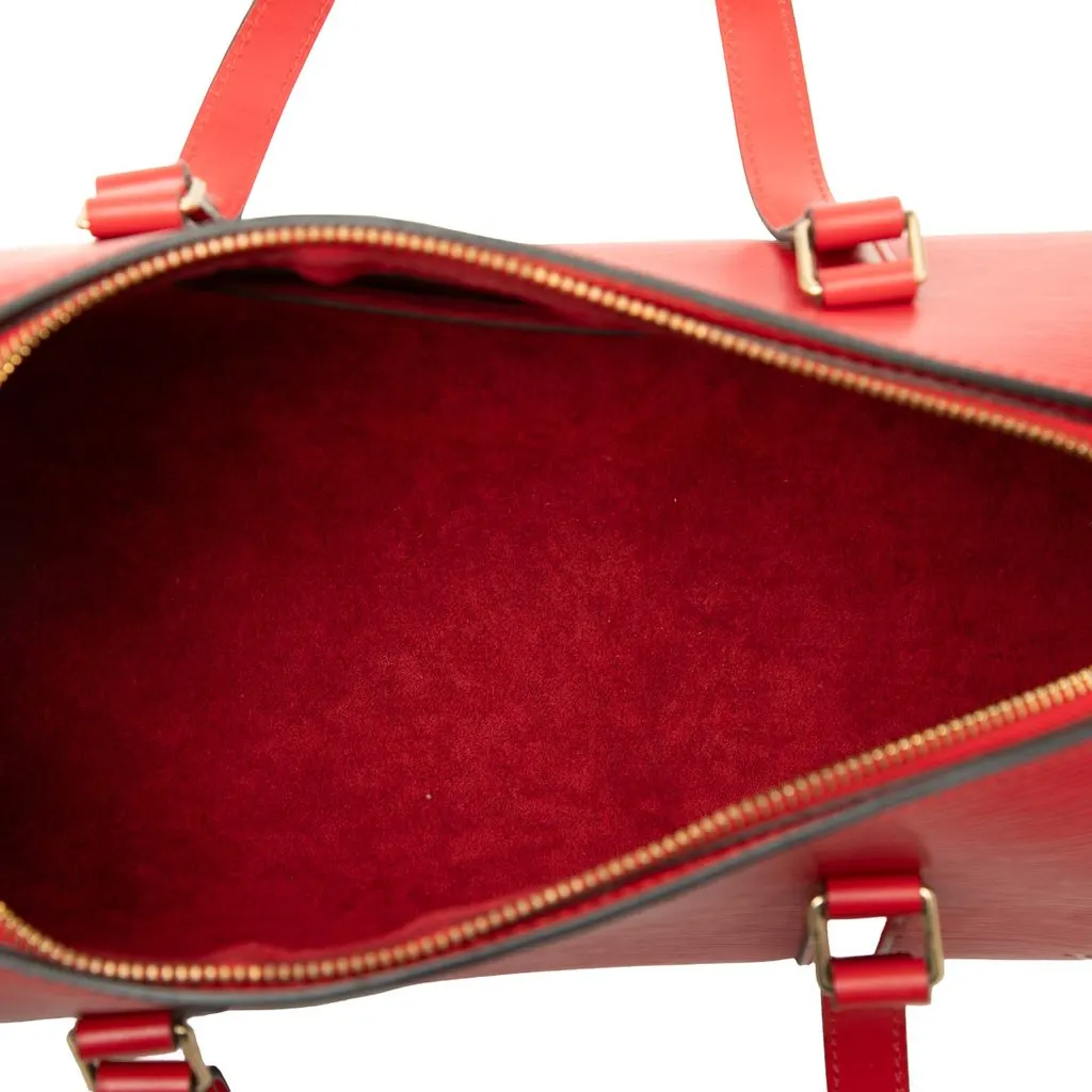 Louis Vuitton Epi Soufflot Red Leather Good - Model View