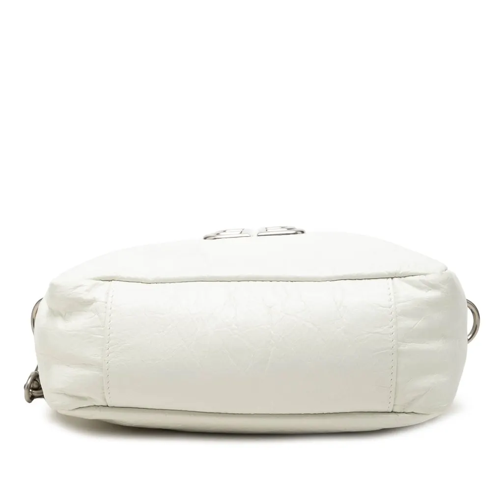 Balenciaga Calfskin Monaco Chain Camera Bag XS White Leather Very good - Inside View