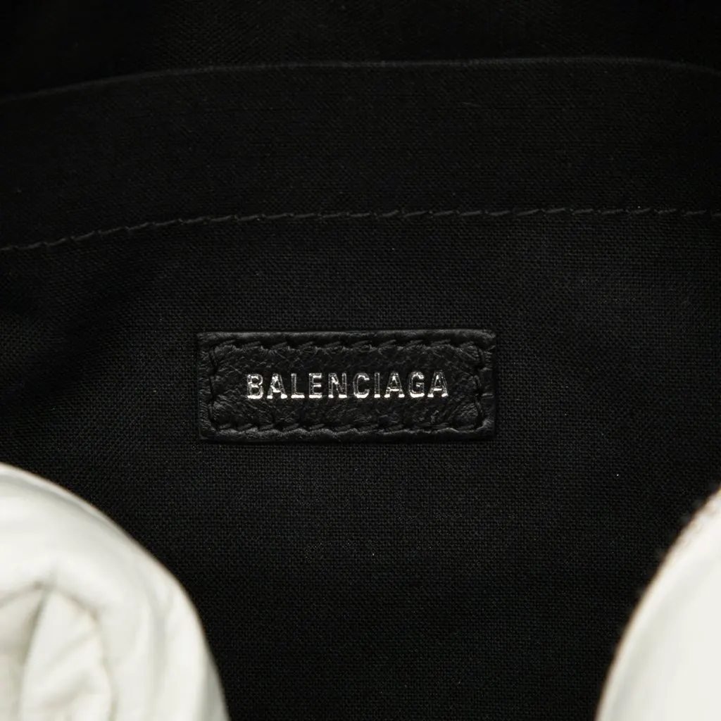 Balenciaga Calfskin Monaco Chain Camera Bag XS White Leather Very good - Box View