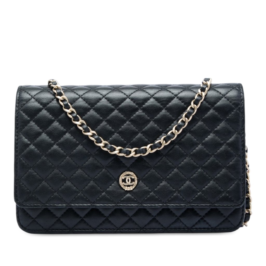 Chanel black lambskin top handle bag - '90s Black Mini Leath