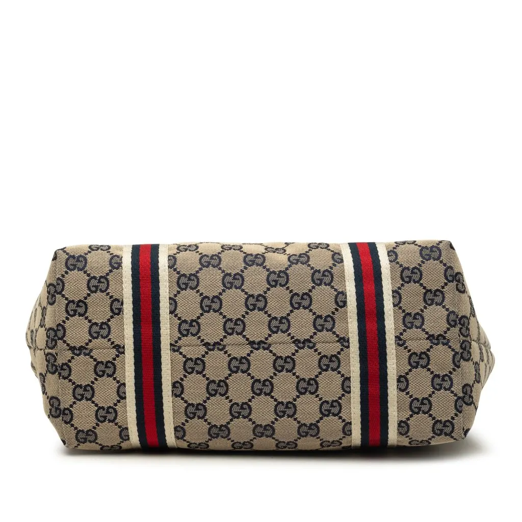 Gucci GG Canvas Jolicoeur Tote Brown Very good - Inside View