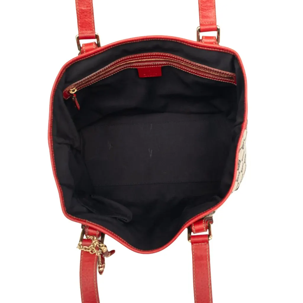 Gucci GG Canvas Jolicoeur Tote Brown Very good - Model View