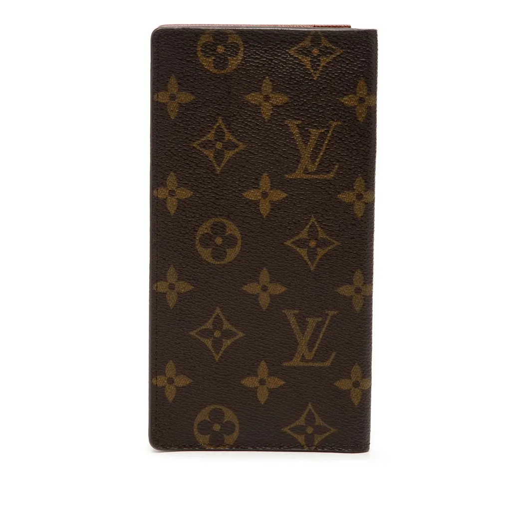 Louis Vuitton Monogram Brazza Wallet Brown Very good - Front View