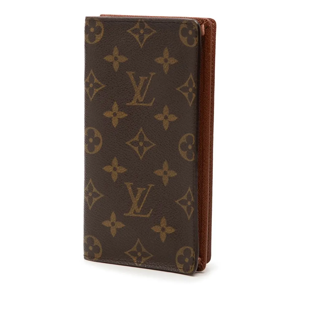 Louis Vuitton Monogram Brazza Wallet Brown Very good - Back View