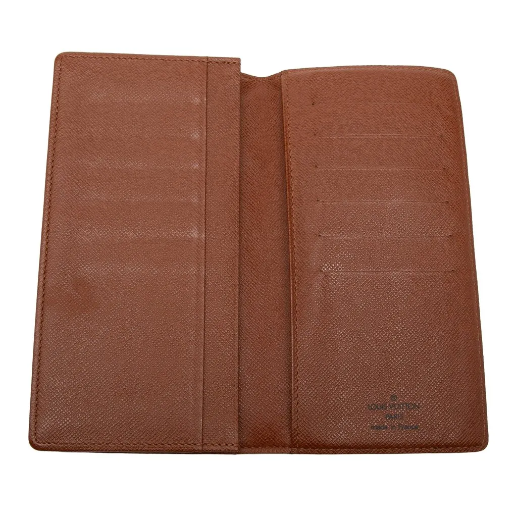 Louis Vuitton Monogram Brazza Wallet Brown Very good - Model View