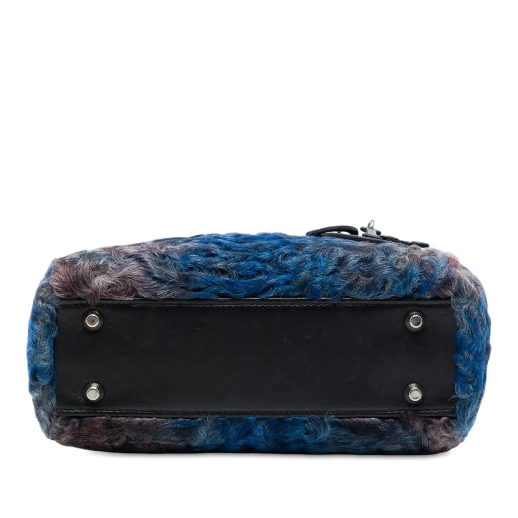 Dior Mini Astrakhan Fur Lady Dior Blue Fur Very good - Inside View