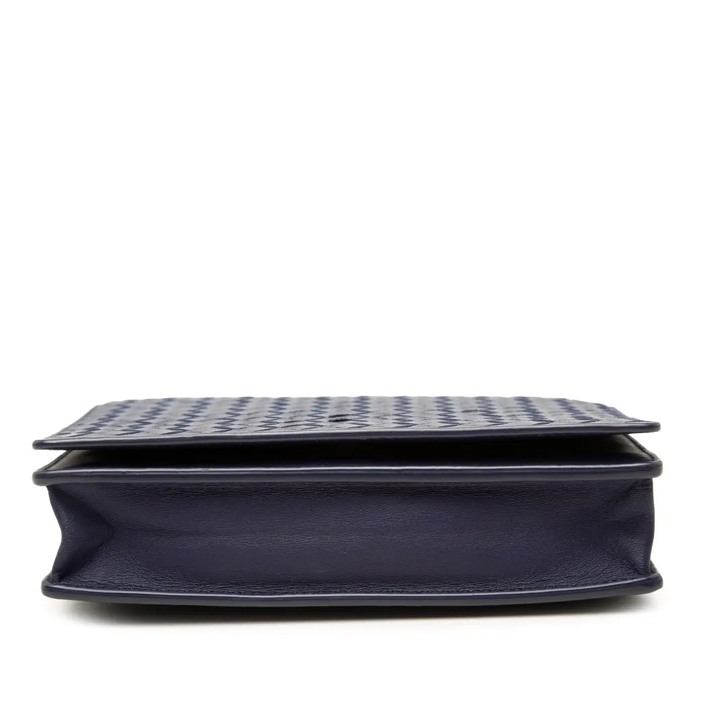 Bottega Veneta Nappa Intrecciato Wallet On Chain Blue Leather Very good - Inside View