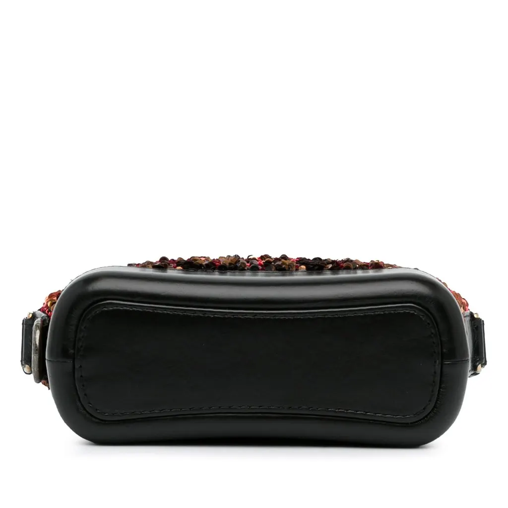 Chanel Small Sequin Gabrielle Crossbody Brown Leather Very good - Box View