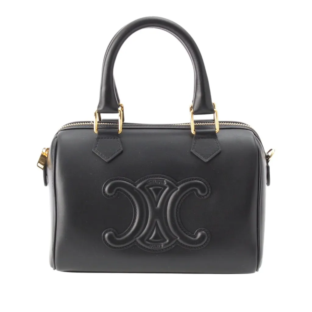 Celine Smooth Calfskin Cuir Triomphe Satchel