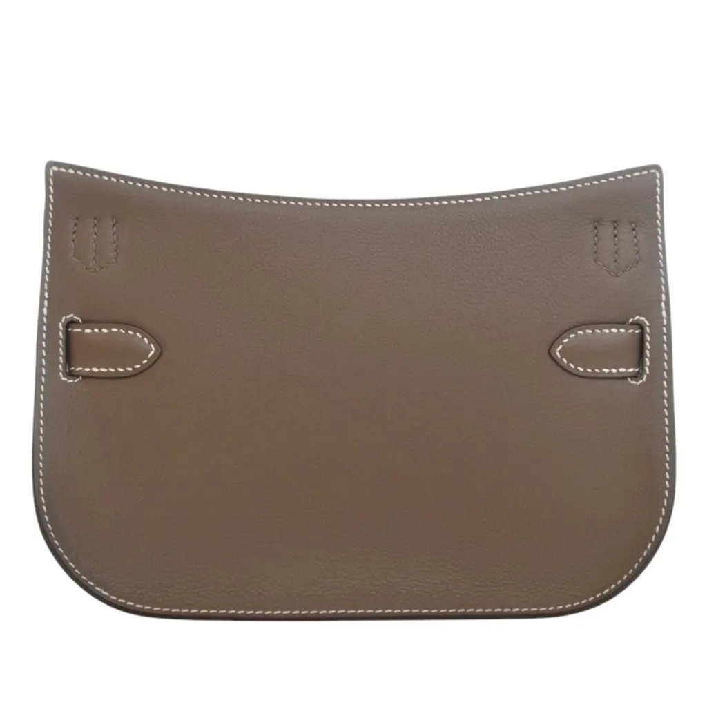 Hermès Mini Evercolor Jypsiere Brown Leather Very good - Back View