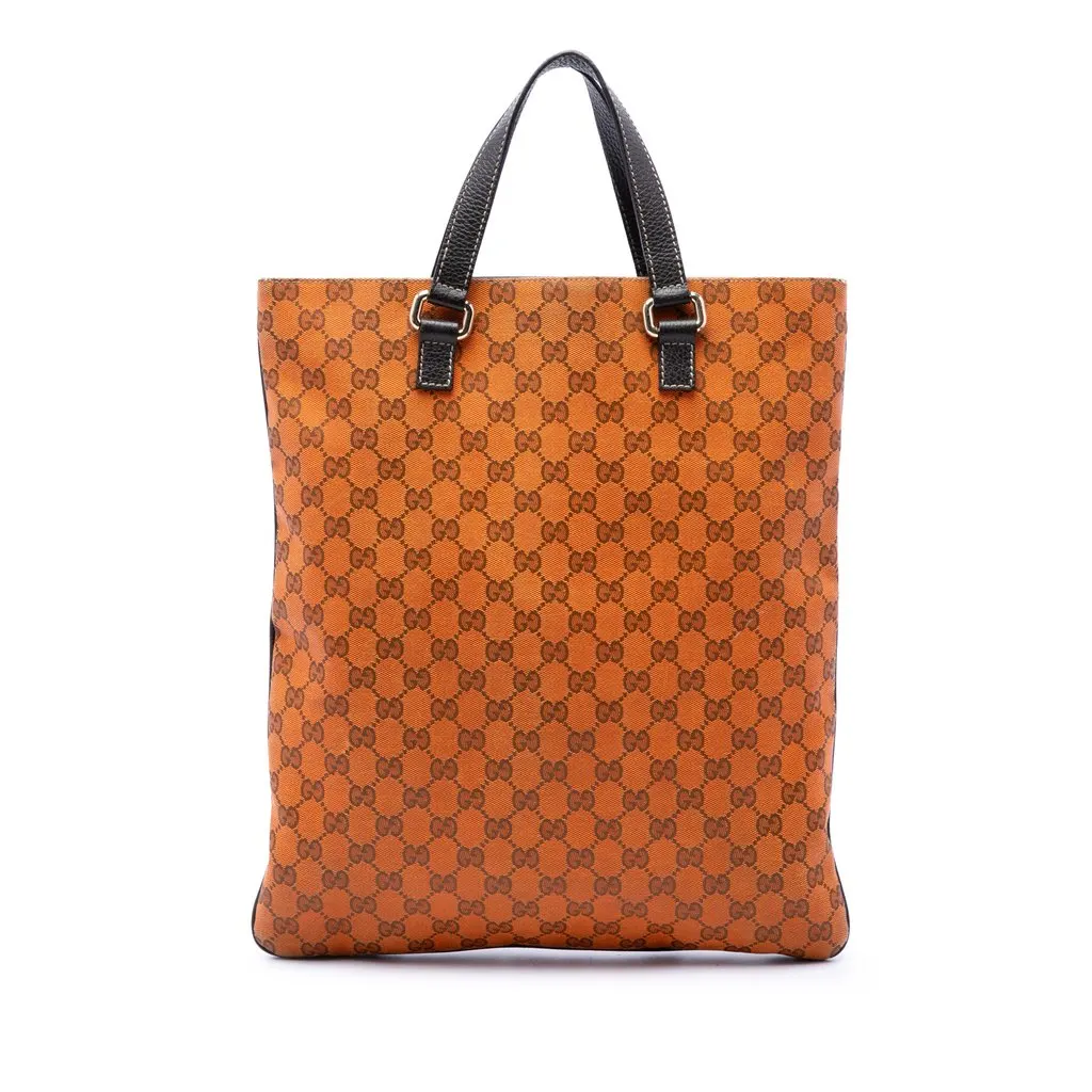 Gucci GG Canvas Tote Orange Very good - Front View