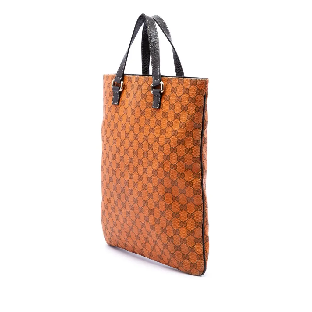 Gucci GG Canvas Tote Orange Very good - Back View