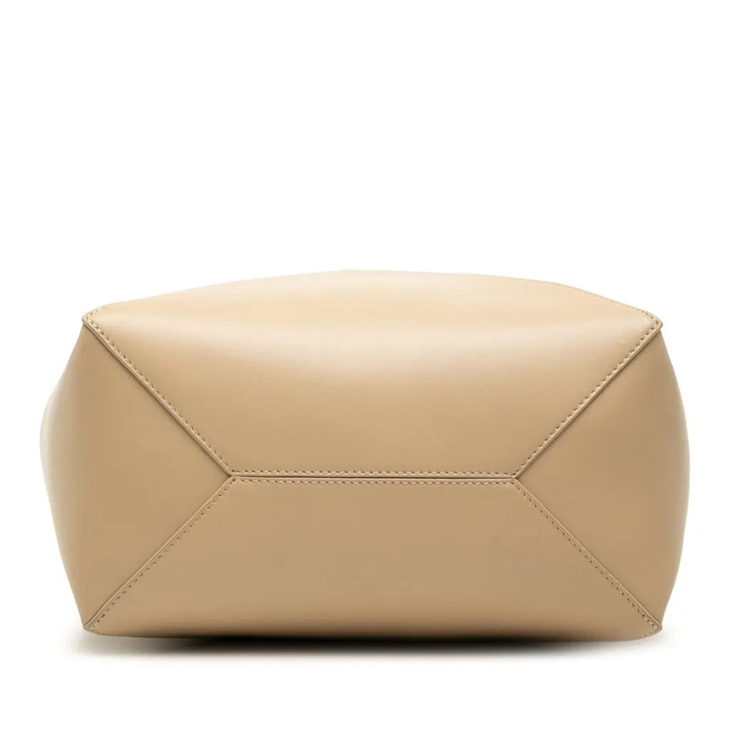LOEWE Medium Bicolor Shiny Calfskin Puzzle Fold Tote Beige Leather Very good - Inside View