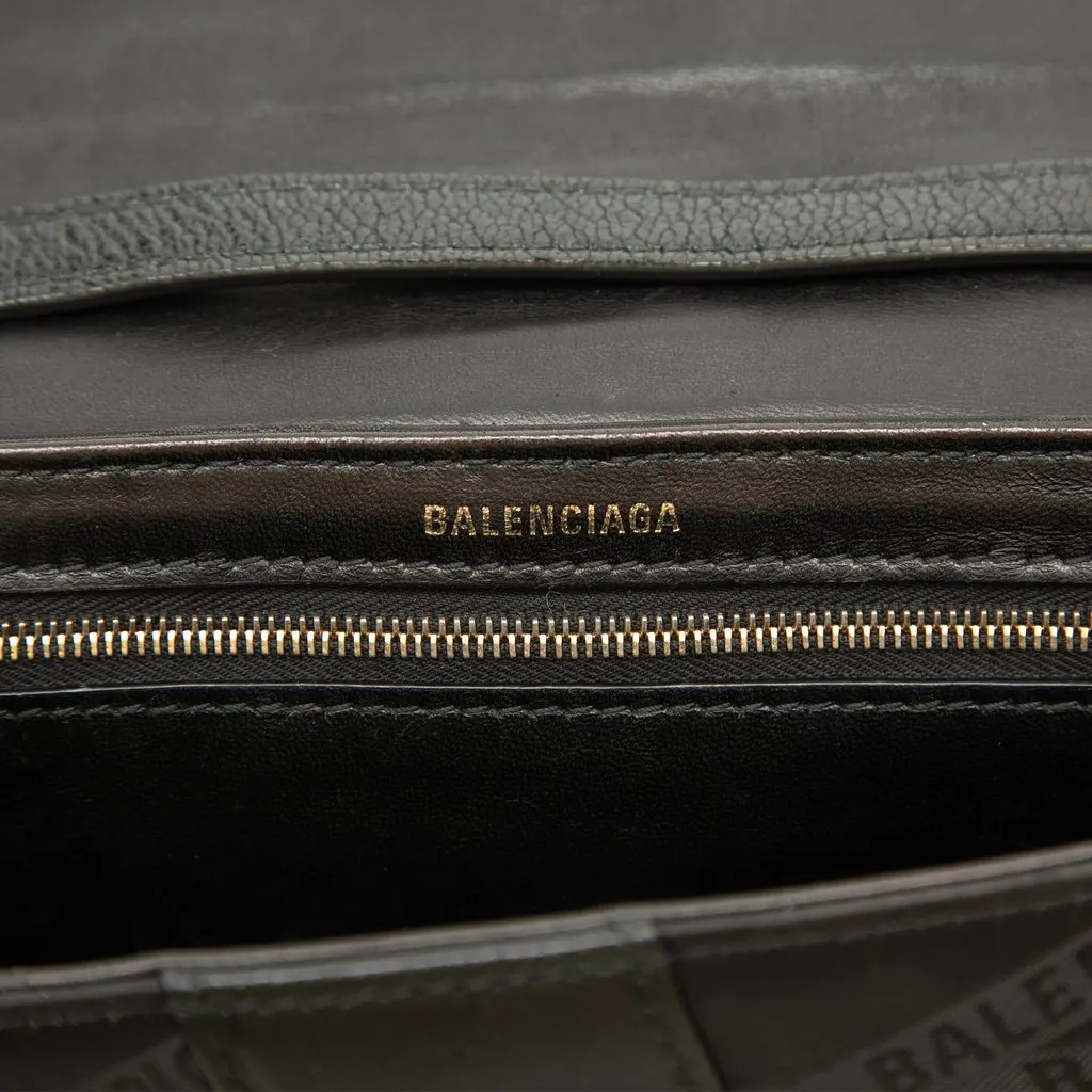 Balenciaga Nylon BB Monogram Shift Wallet on Strap Black Polyamide Good - Box View