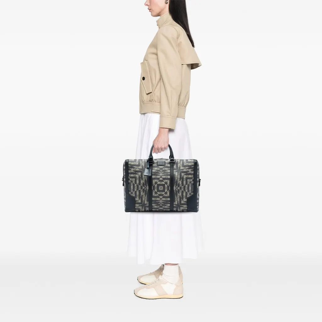 Gucci GG Supreme Caleido Eden Briefcase Beige Very good - Box View