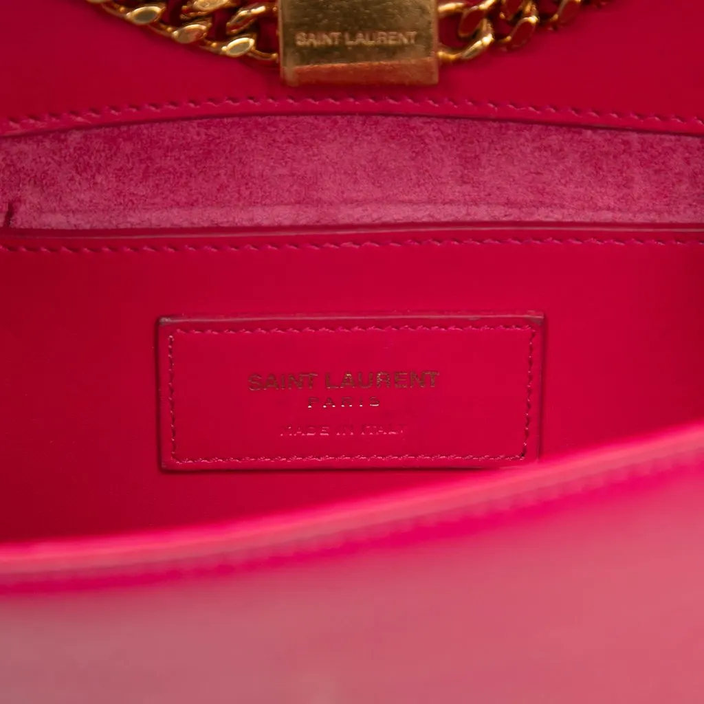 Saint Laurent Small Smooth Calfskin Monogram Kate Tassel Crossbody Pink Leather Very good - Box View