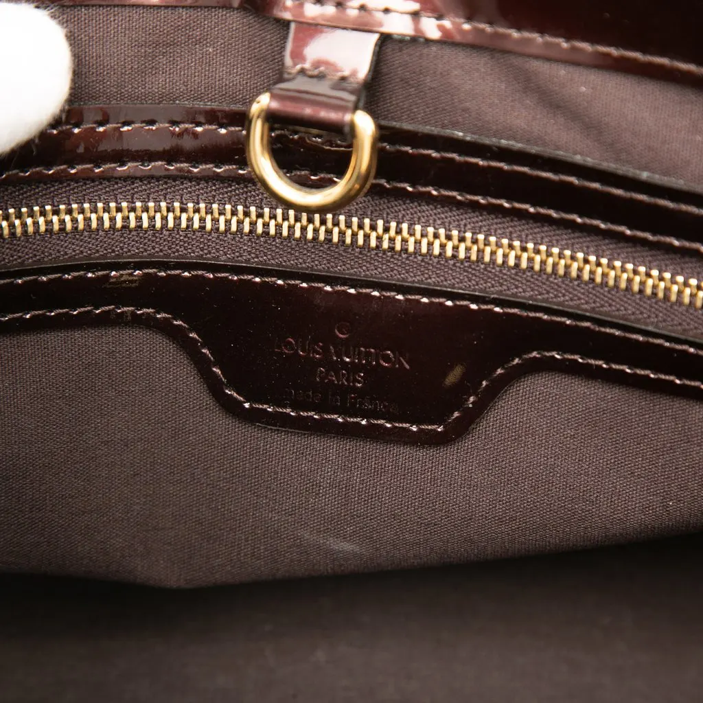 Louis Vuitton Monogram Vernis Wilshire PM Purple Leather Very good - Box View