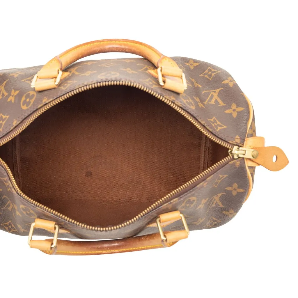 Louis Vuitton Monogram Speedy 30 Brown Very good - Model View