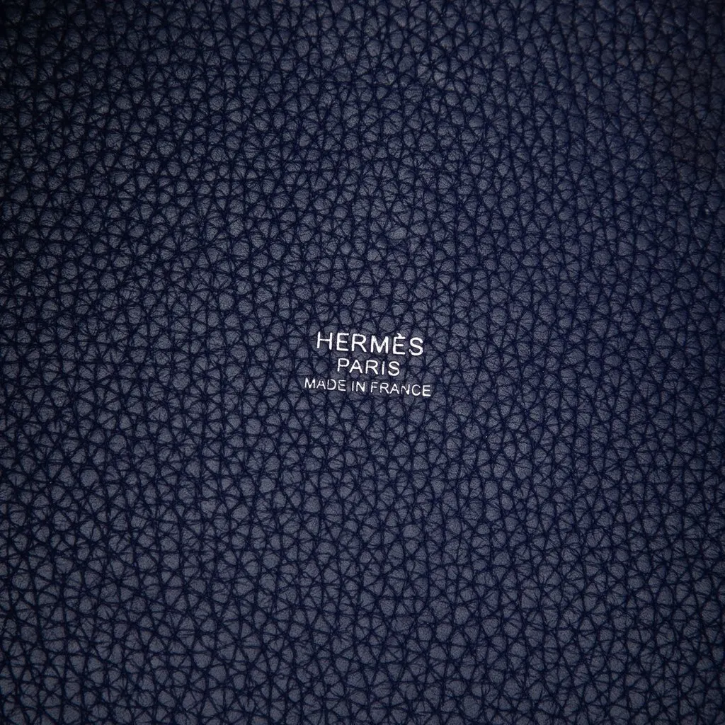 Hermès Clemence Picotin Lock 22 Blue Leather Very good - Box View