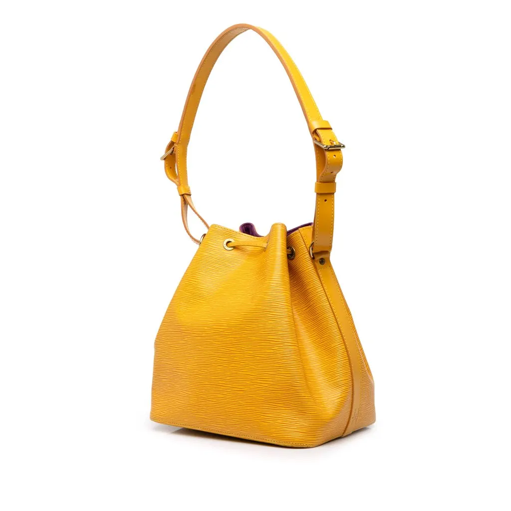Louis Vuitton Epi Petit Noe Yellow Leather Very good - Back View
