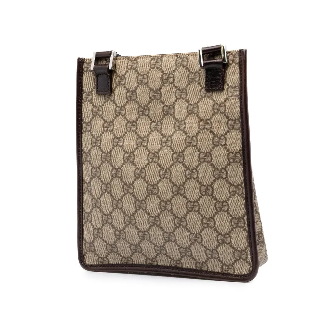 Gucci GG Supreme Crossbody Beige Canvas Very good - Back View