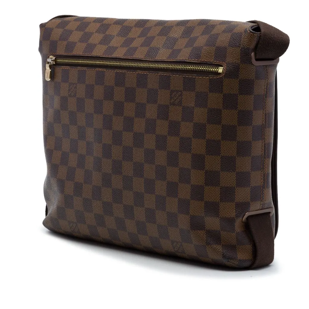 Louis Vuitton Damier Ebene Brooklyn MM Brown Very good - Back View