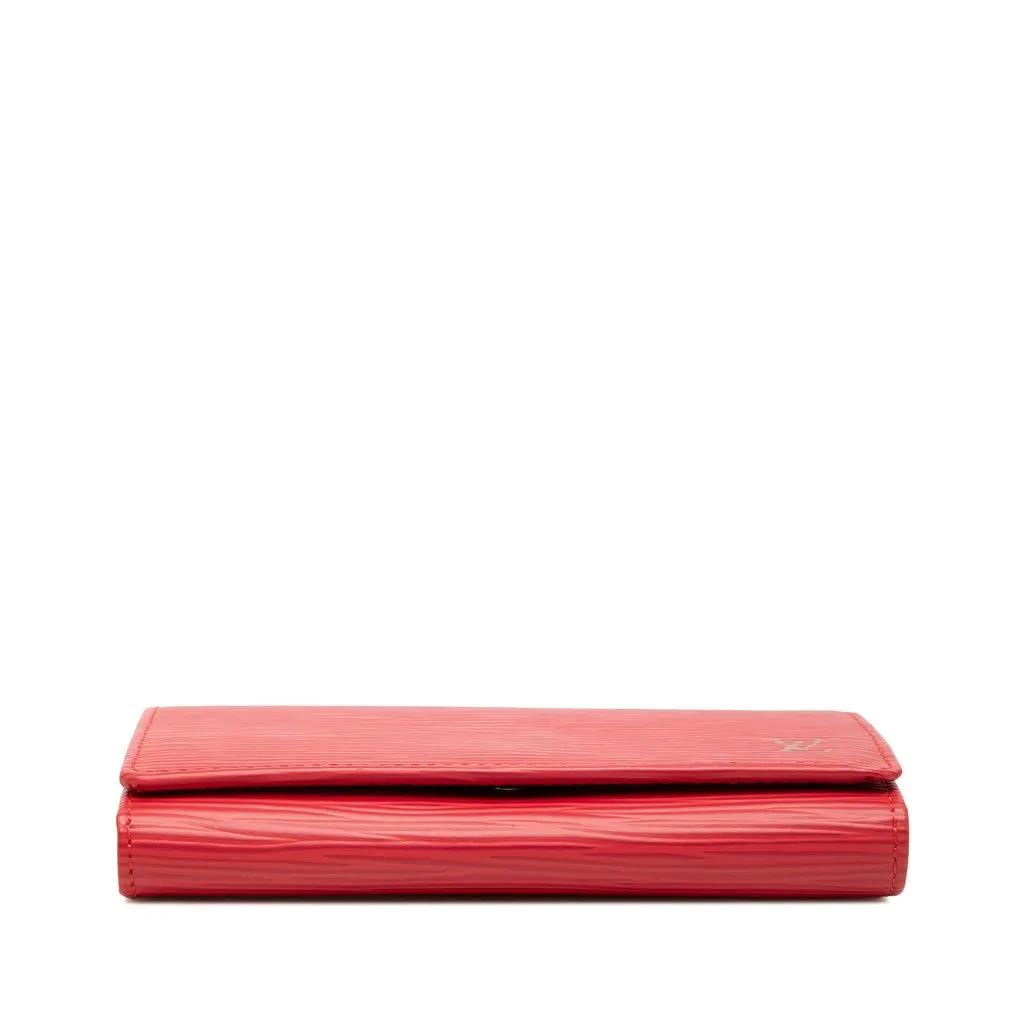 Louis Vuitton Epi Porte Monnaie Billets Tresor Wallet Red Leather Very good - Inside View