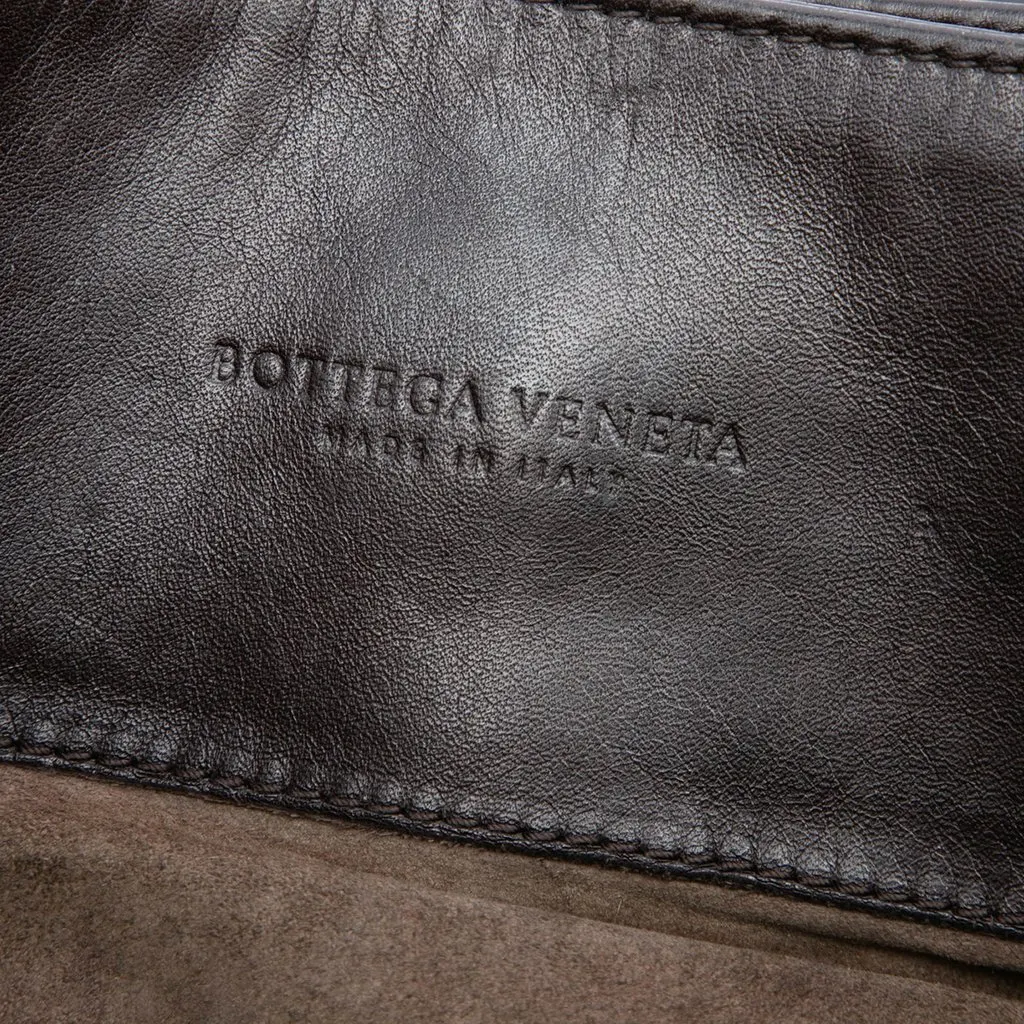 Bottega Veneta Medium Nappa Intrecciato Roma Tote Brown Leather Very good - Box View