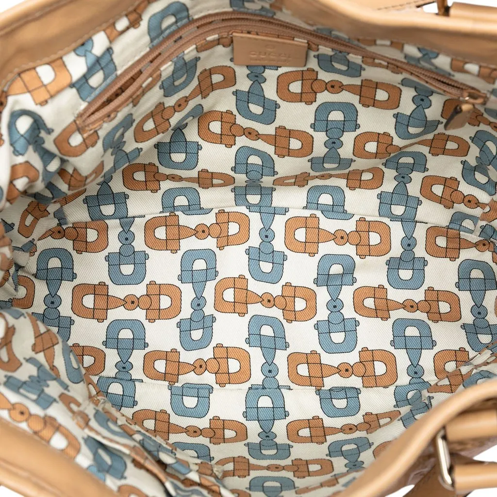 Gucci Small Guccissima Tribeca Tote Brown Leather Very good - Model View
