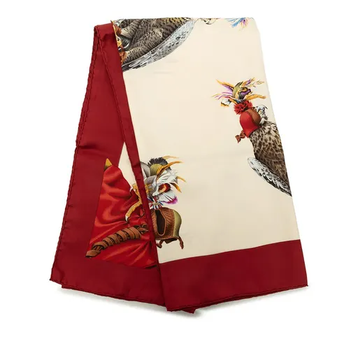 Hermès Chasse A Vol Silk Scarf 90
