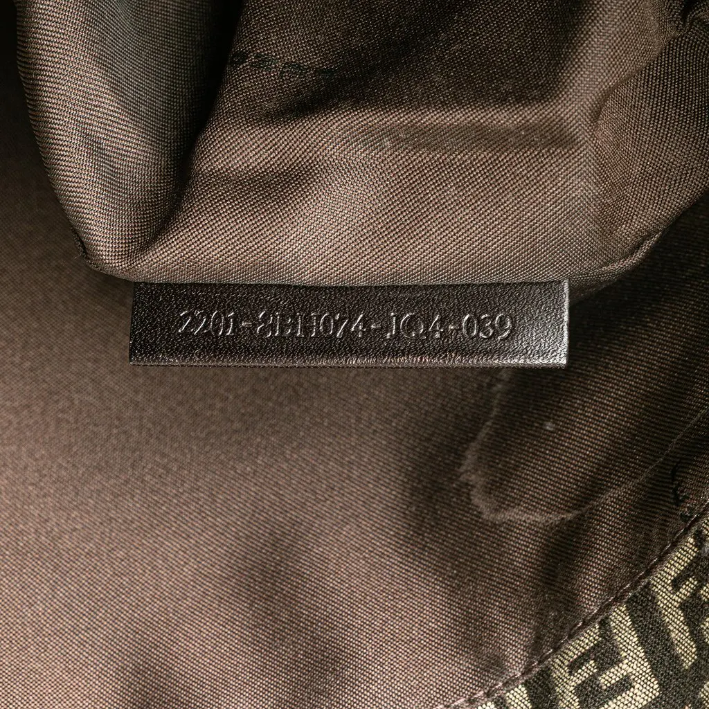 Fendi Zucchino Canvas Tote Brown Very good - Box View