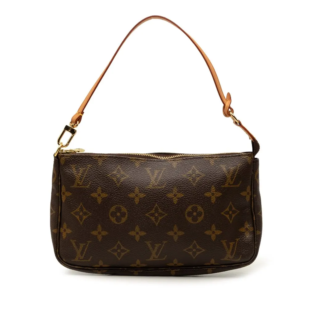 Louis Vuitton Monogram Pochette Accessoires Brown Very good - Front View