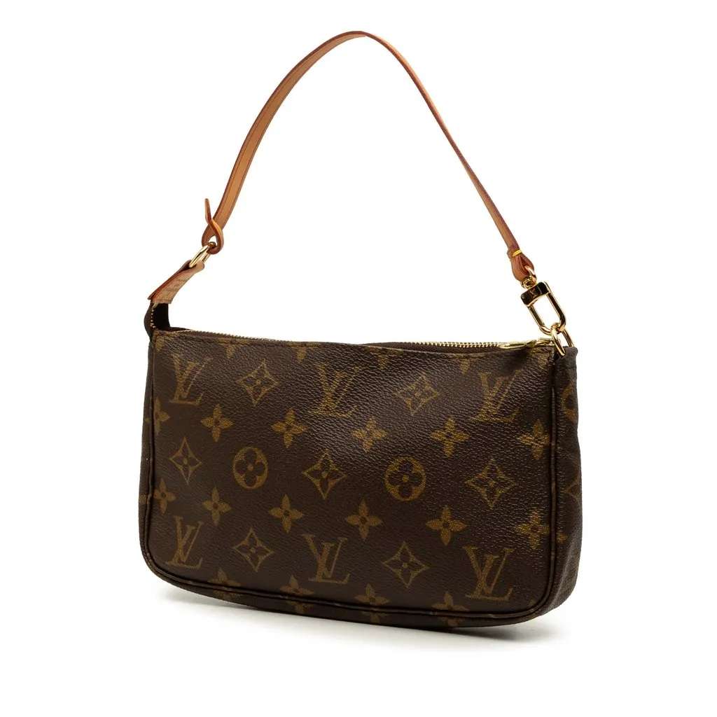 Louis Vuitton Monogram Pochette Accessoires Brown Very good - Back View