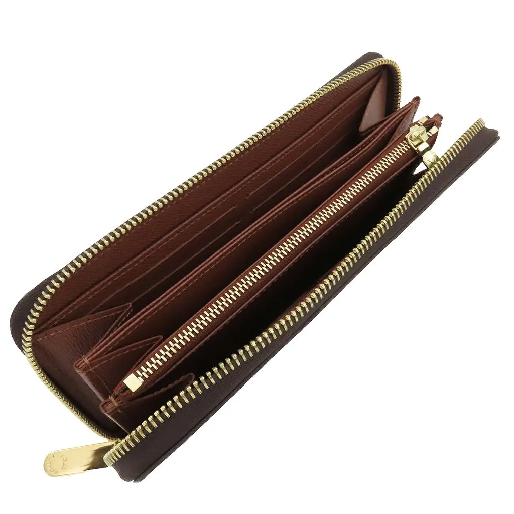 Louis Vuitton Monogram Zippy Long Wallet Brown Very good - Model View
