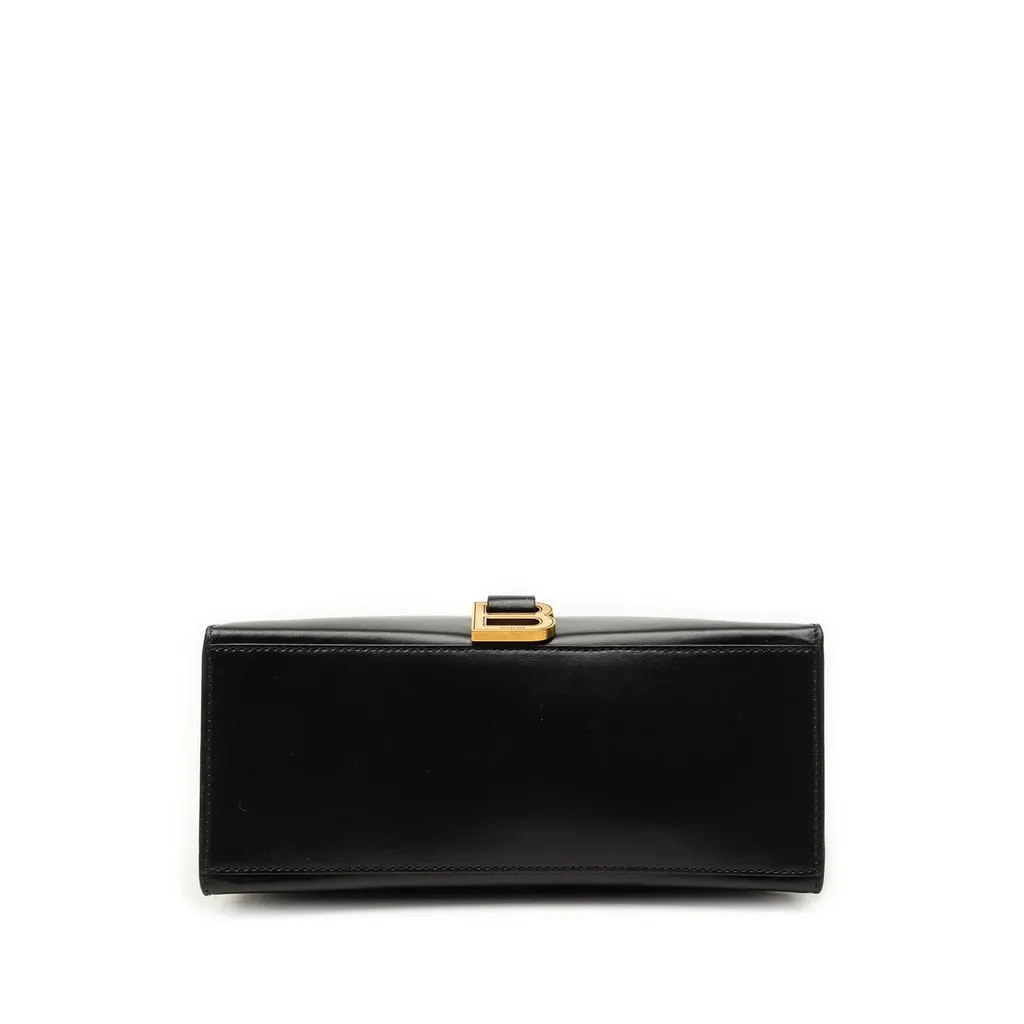 Balenciaga Small Soft Leather Hourglass Tote Black Leather Very good - Inside View