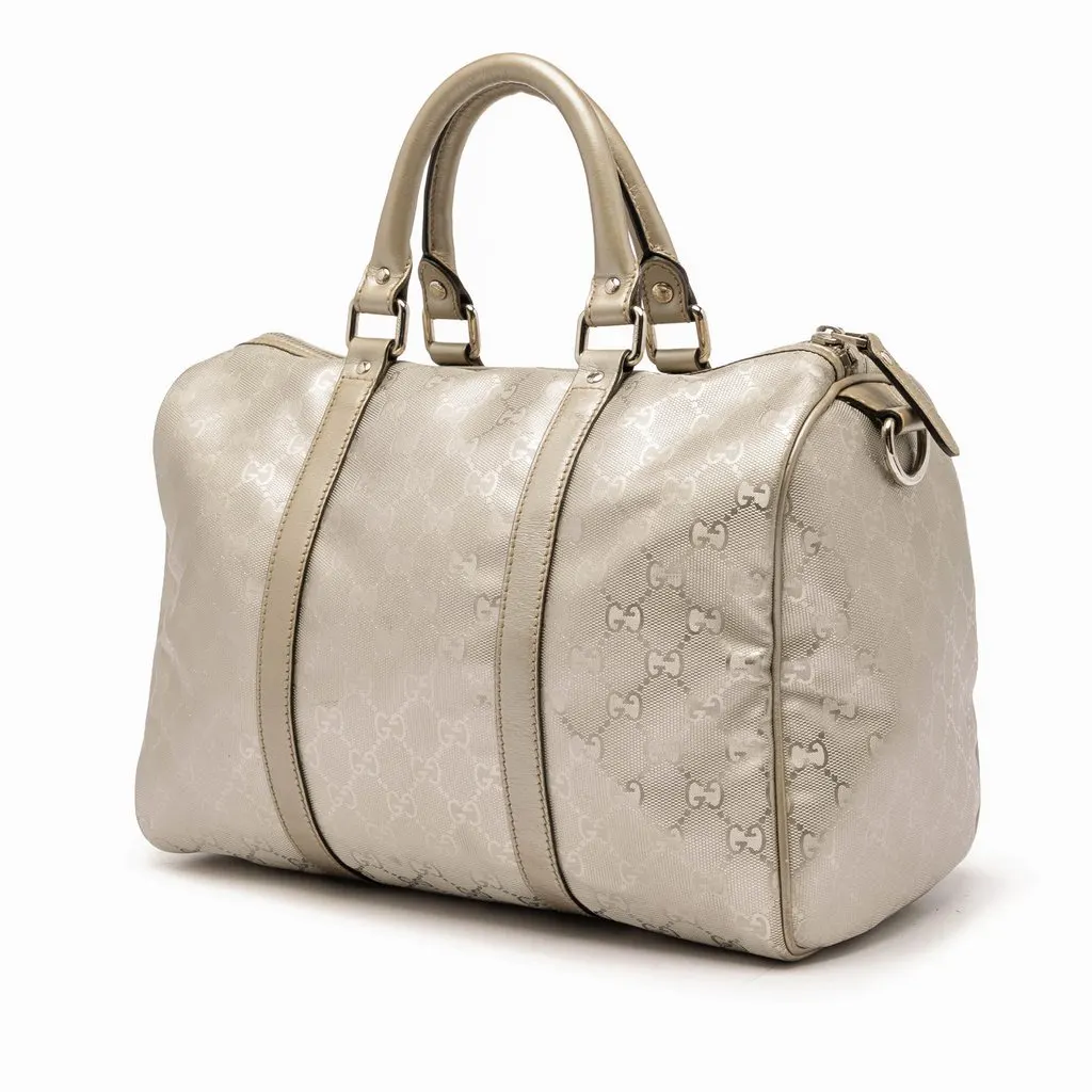 Gucci Medium GG Imprime Joy Boston Bag Gold Very good - Back View