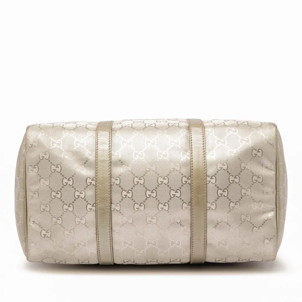 Gucci Medium GG Imprime Joy Boston Bag Gold Very good - Inside View