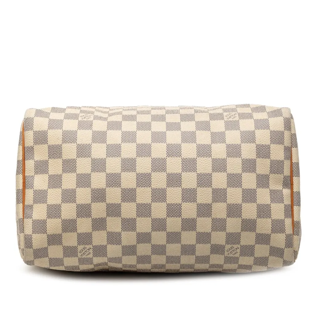 Louis Vuitton Damier Azur Speedy 30 White Very good - Inside View