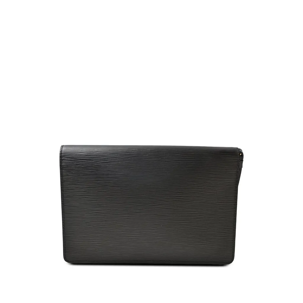 Louis Vuitton Epi Pochette Sellier Dragonne Black Leather Very good - Back View
