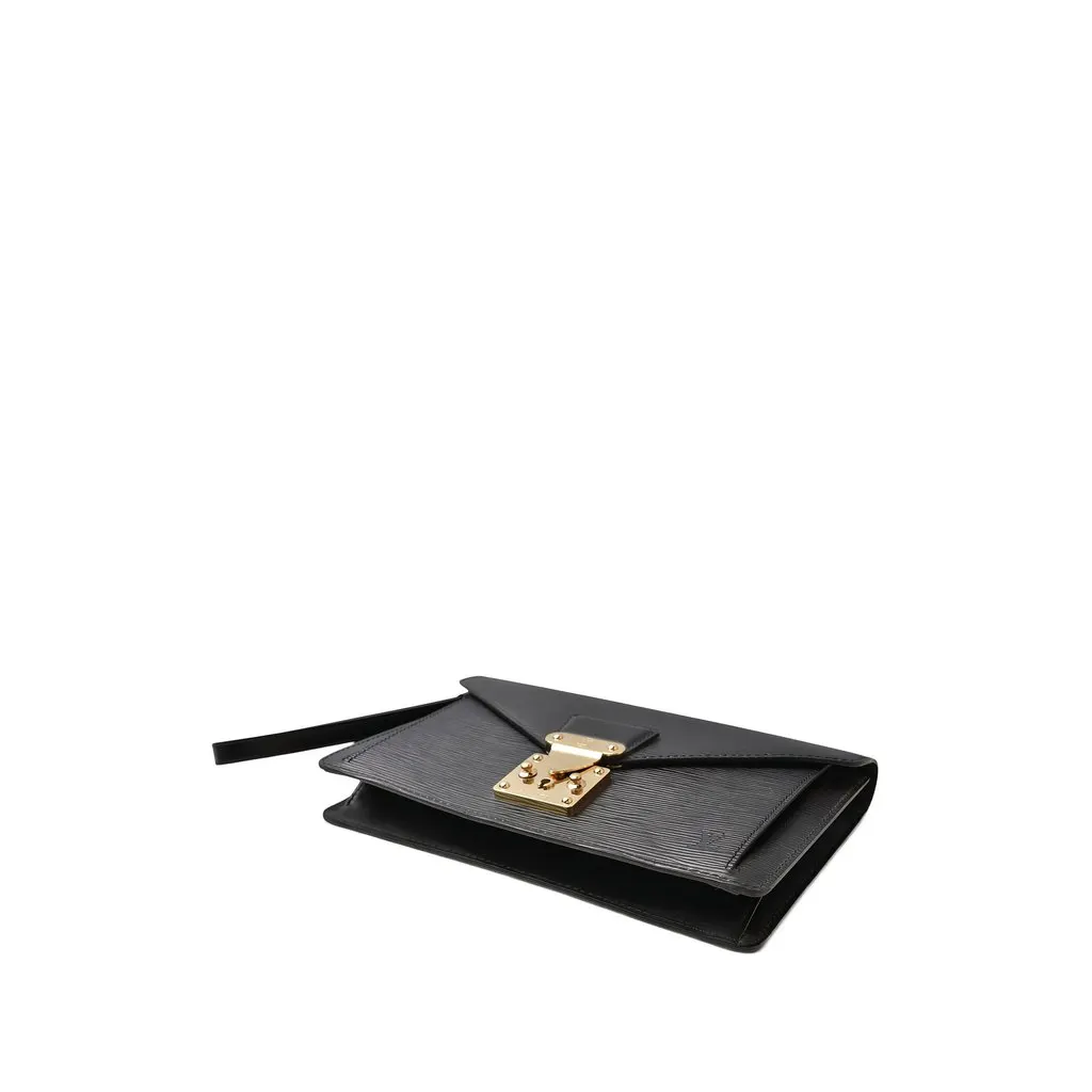 Louis Vuitton Epi Pochette Sellier Dragonne Black Leather Very good - Inside View